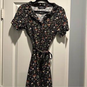 Disturbia Shirt Dress Asymmetrical Hem Size 2 XS